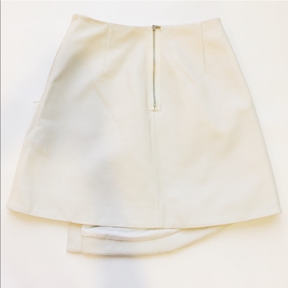 Tibi Embroidered Leather Asymmetrical Skirt - Picture 3 of 8